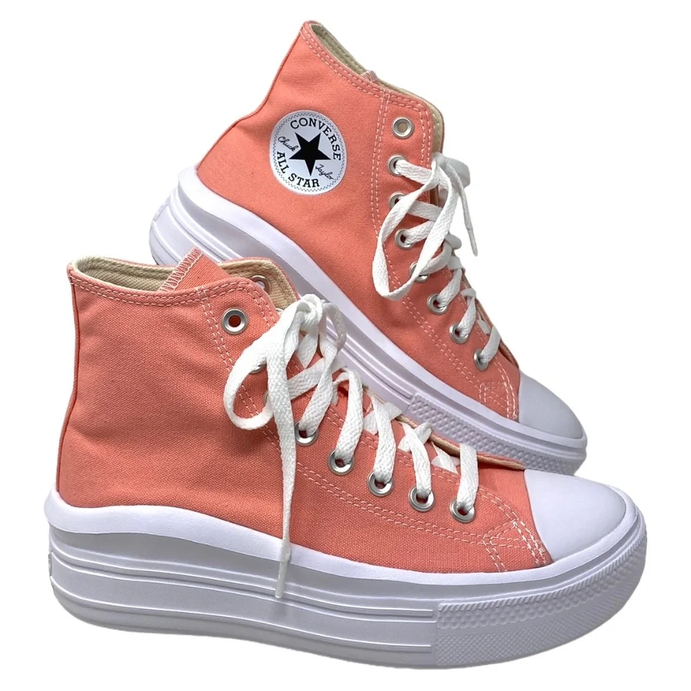 Converse Chuck Taylor Move Platform Flamingo Canvas Women's Shoes Casual A03544C - Picture 1 of 10